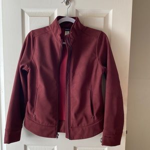 Patagonia soft shell burgundy jacket size small woman’s